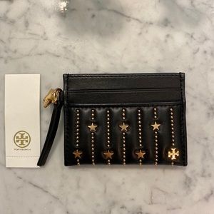 Tory Burch Star Stud Slim Card Case